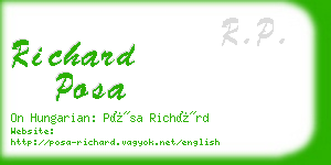 richard posa business card